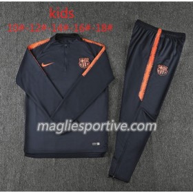 Barcellona Bambino Tute Felpe da Allenamento Giallo Arancione 2018/2019